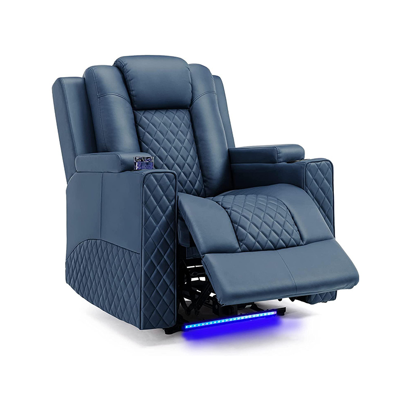 PU Leather Electric Massage Recliner Sofa untuk Ruang Tamu